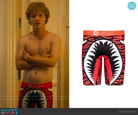 Wornontv Quinns Red Monster Print Underwear On The White Lotus Fred