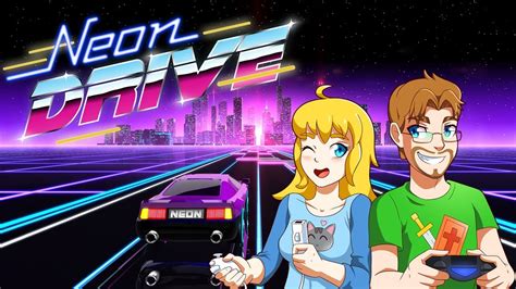Lets Play Neon Drive Ps4 80s Arcade Styled Racer Youtube