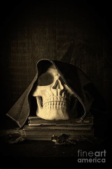 Creepy Hooded Skull Photograph By Edward Fielding