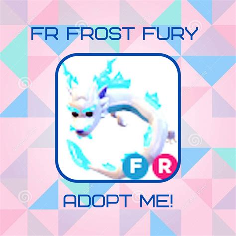 Fr Frost Fury Adopt Me Roblox Fly Ride Pet Etsy