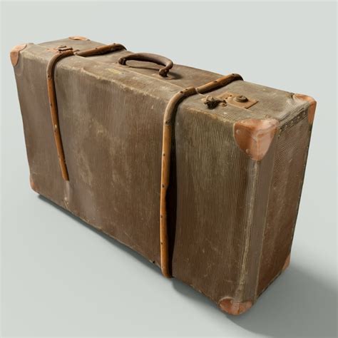 3d Model Vintage Suitcase Retro Turbosquid 1164670