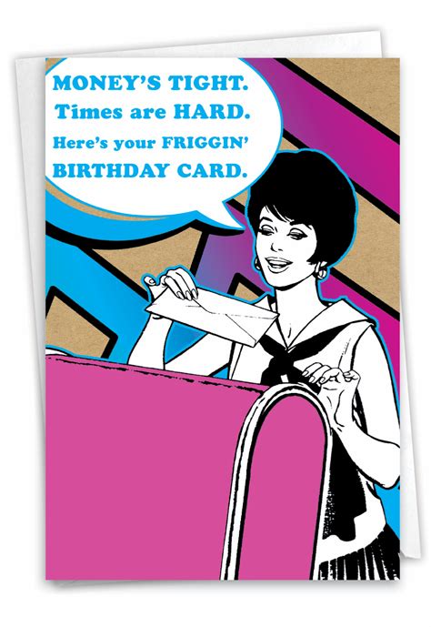 Friggin Birthday Card Funny Birthday Greeting Card