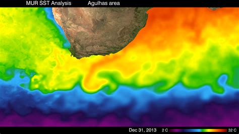 Hyperwall: Sea Surface Temperature and the Agulhas Current