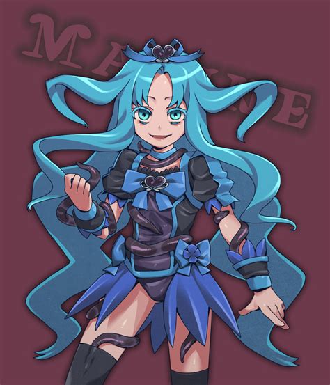 Safebooru 1girl Alternate Costume Blue Eyes Blue Hair Corruption Cure Marine Dark Persona