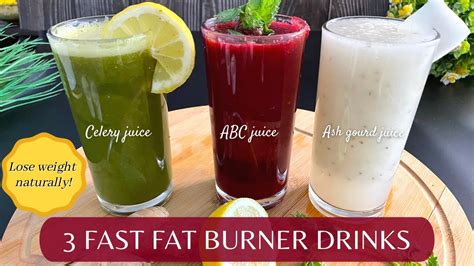 Weight Loss Juices 3 Fat Burning Drinks How To Lose Weight Fast 5 Kg Best Detox Drinks 🥤