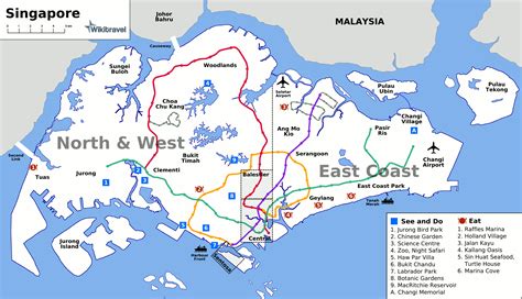 Map Of Singapore Touristic Map Online Maps And