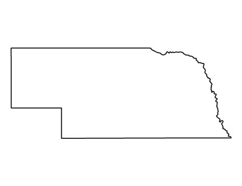 Printable Nebraska Template