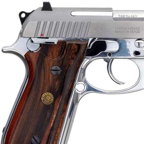 Taurus 92 9mm Luger 5in Aluminumwalnut Pistol 171 Rounds Matte