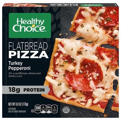 Save On Healthy Choice Flatbread Pizza Turkey Pepperoni Cauliflower