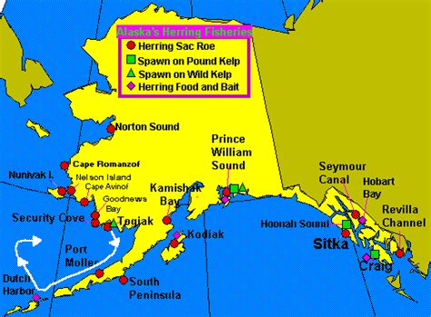Alaska Commercial Herring Fisheries Map Alaska Department Of Fish And Game