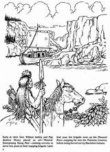 Coloring Trapper Dover Mountain Publications Trapping Template Colouring sketch template
