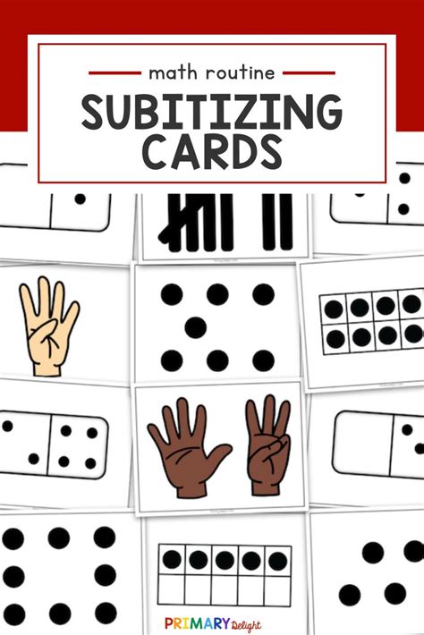 Subitizing Cards For Number Sense Activities And Routines In 2021