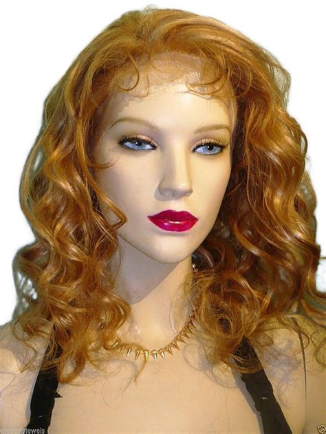 Remi Remy Full Lace Wig Human Hair Blonde Mix Wavy Curly Long Etsy