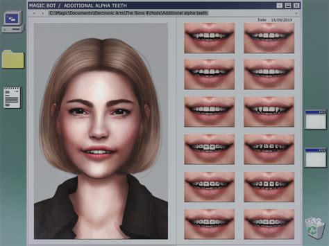 Additional Alpha Teeth Sims 4 Body Mods The Sims 4 Skin Sims 4