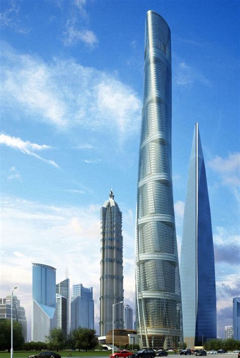 Shanghai Tower Future Architecture Skyscrapers Tower Futuristic