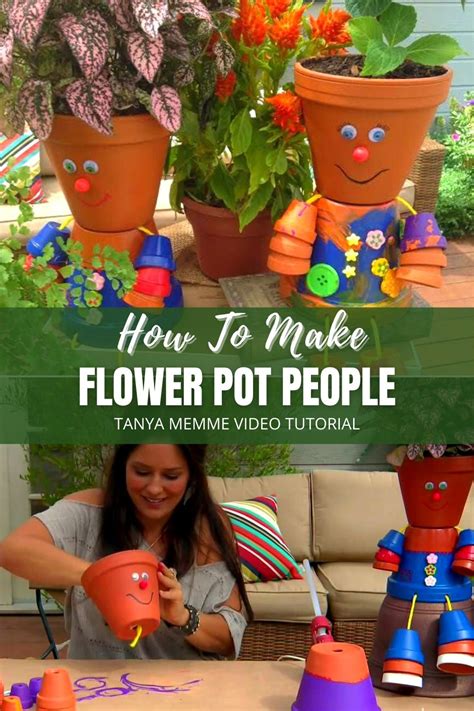 How To Make Diy Clay Pot Flower People Step By Step Tutorial