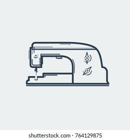 Sewing Machine Vector Illustration Stock Vector (Royalty Free