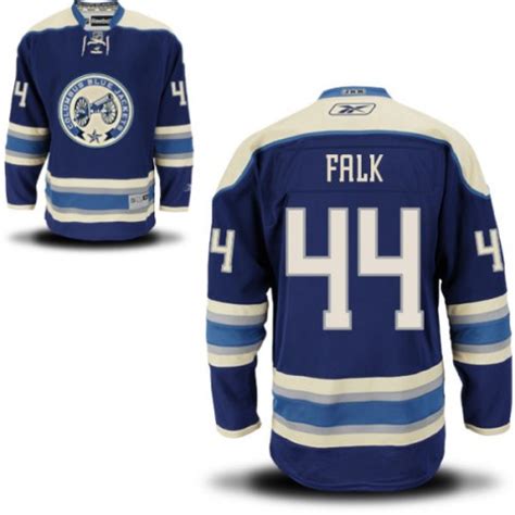 The nhl didn't have alternate/third jerseys last year due to switching all their jerseys to adidas. Justin Falk Columbus Blue Jackets Reebok Authentic Alternate Jersey (Navy Blue)