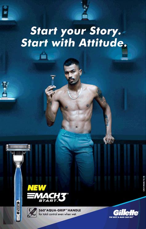 Gillette New Mach3 Start Your Story Start With Attitude Ad Advert Gallery