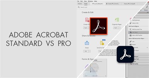 Adobe Acrobat Standard Vs Pro Vergleich
