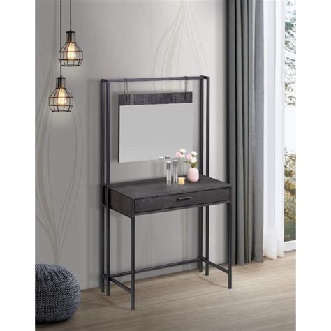 Dressing table with mirror