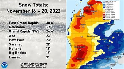 4 Day Lake Effect Snowstorm Totals Topping 30 Inches Map Shows Who Got