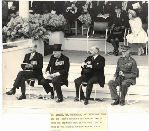 Victory Day An Original Press Photograph Capturing Leaders Of The