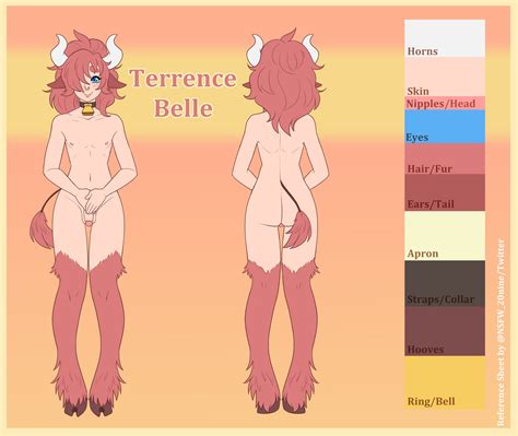 Rule Character Sheet Cow Boy Dannie Nine Femboy Nose Ring Pink