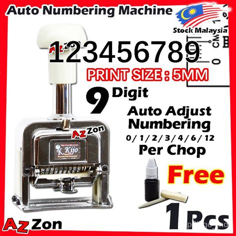Numbering Machine Automatic Numbering Machine Heavy Duty Auto