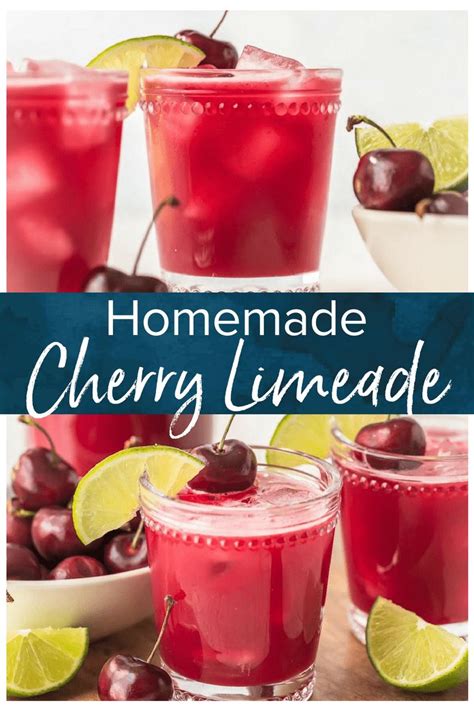 This Homemade Cherry Limeade Recipe Is Filled With Fresh Cherries