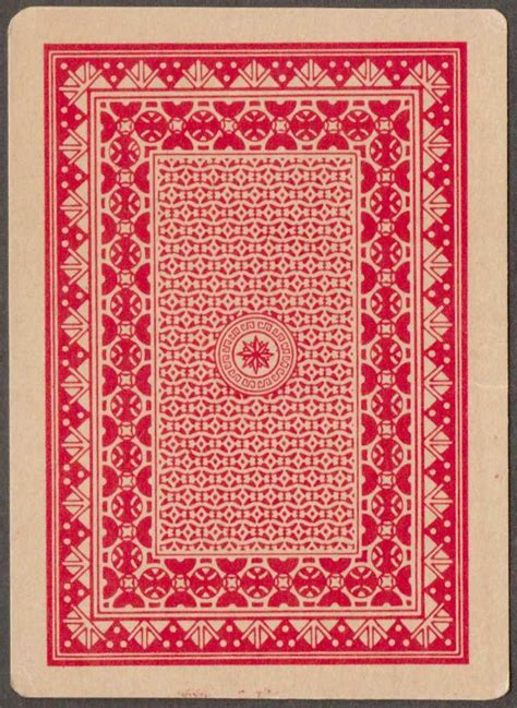 All other cards you can make with the same html and css by just changing the values. Playing Cards "Red back" Made in India | Collectors Weekly