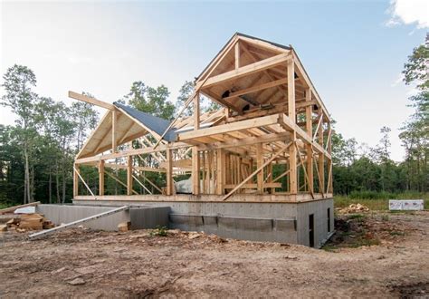 Post And Beam Homes Under Construction Part 5 Post And Beam Home