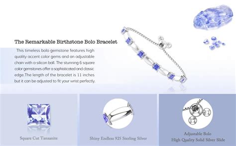 Amazon Com Belinda Jewelz Fine Bracelet Tennis Style Pull String Birthstone Jewelry Gift For