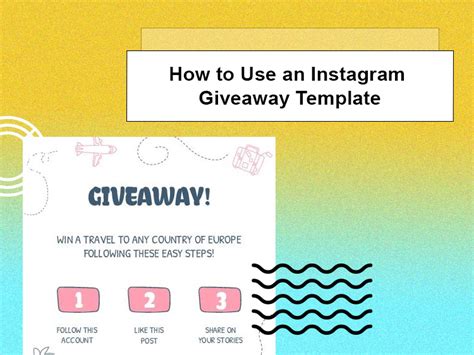 How To Use An Instagram Giveaway Template Social Tradia