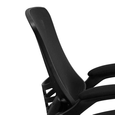 This chair lends comfort with ergonomic contoured cushioning and a back depth adjustable back. Amazon.com: Mid-Back Black Mesh Swivel Task Chair with ...