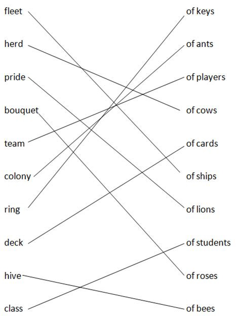 Collective Nouns Sheet 2