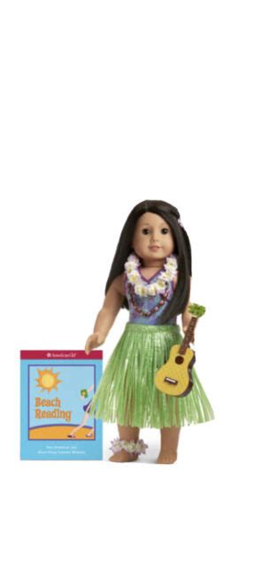 American Girl Island Hawaiian Luau Outfit Grass Skirt Pineapple Guitar Swim New Ebay