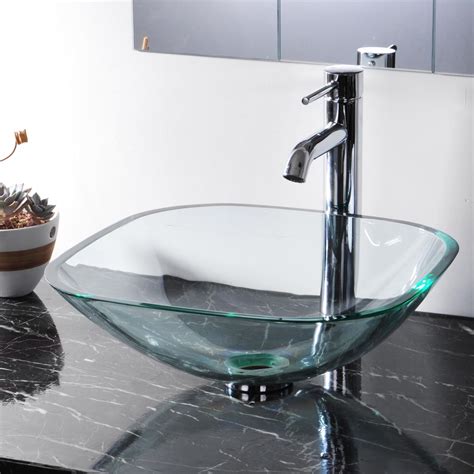 Avocado following sanitaryware is available in this colour: Tempered Glass Bathroom Vessel Sink Washroom Natural Clear ...