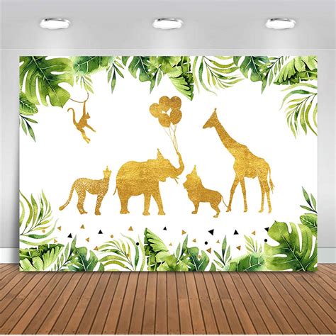 Buy Mehofoto Jungle Safari Baby Shower Backdrop Baby Jungle Animals