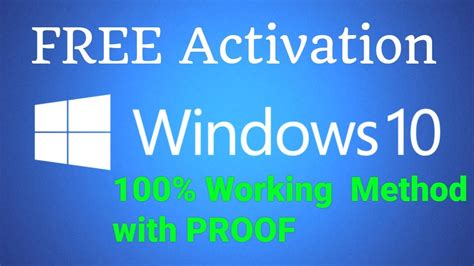 Activate Windows 10 Windows 10 Pro Free 100 Working Method Youtube