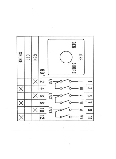 2 pole switch wiring diagram circuit for way light 110/220 volt single phase on/off with pilot 24h. Universal Changeover Switch|Manual Generator|3PDT Center OFF|Rotary Cam| RV Transfer Swith ...