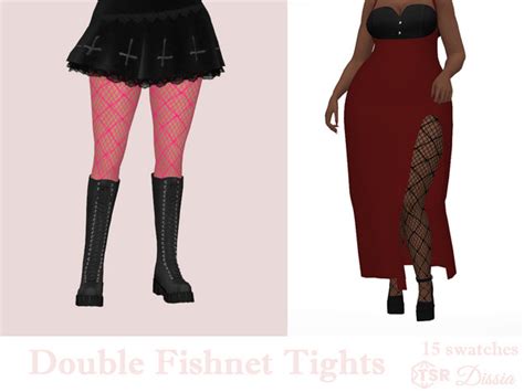 The Sims Resource Double Fishnet Tights