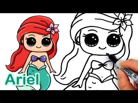 How to Draw Mermaid Ariel Cute and Easy - YouTube How to draw a mandala.
