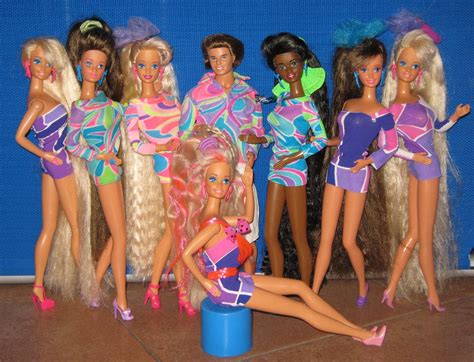 Totally Hair Family | Totally Hair Barbie from 1991, Made in… | Flickr
