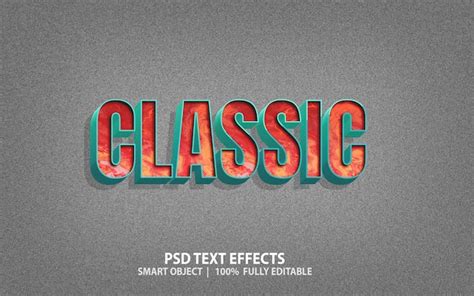 Premium Psd Old Retro Classic Psd Text Effect