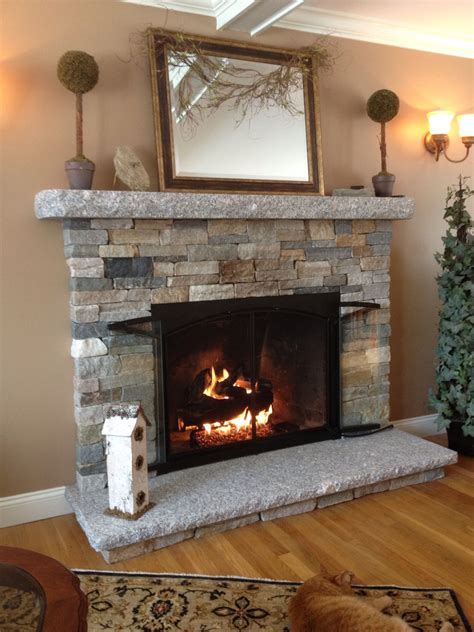 Various Ideas Of Stacked Stone Fireplace Based On Your Available Budget Midcityeast