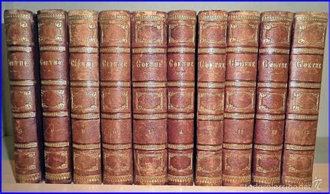 Año 1876 Obras De Goethe 10 Elegantes Tomos D Vendido En Subasta