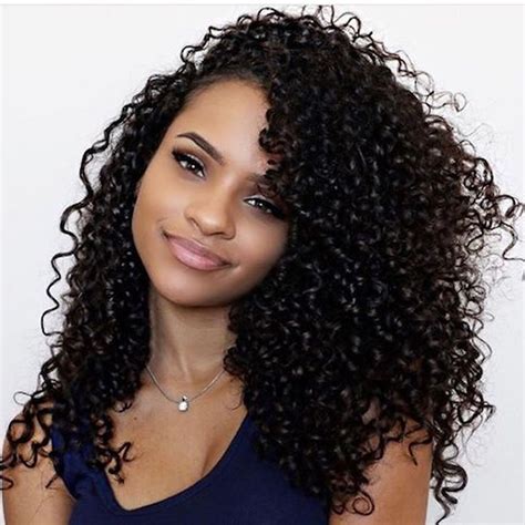 Black Women Medium Lenght Curly Hairstyles Page Hair Colors