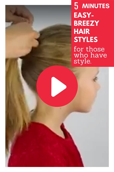 Simple and easy hairstyles are taken less time and also very beautiful. Amazing 5-minute hairstyles for those who have style | 5 ...
