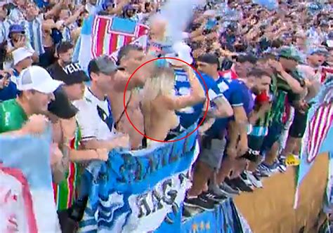 Topless Argentina Supporter Risks Jail In Qatar As She S Seen On TV